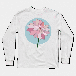 Pink Dahlia Long Sleeve T-Shirt